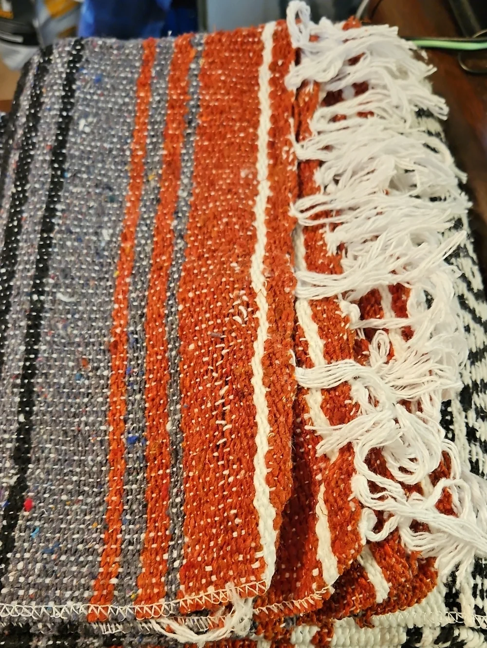 Authentic Mexican Fringe Throw Blanket